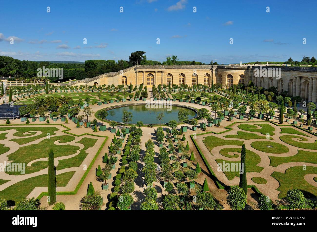 FRANCE, YVELINES (78) DOMAINE DE VERSAILLES, THE ORANGERIE GARDENS Stock Photo