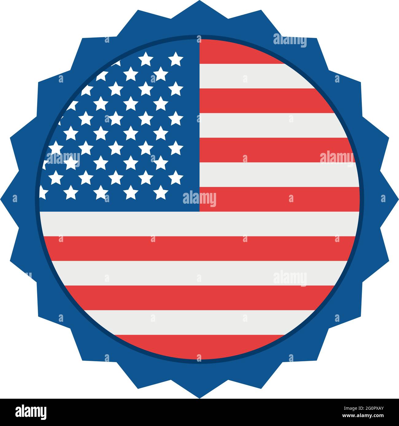 seal with usa flag design Stock Vector Image & Art - Alamy