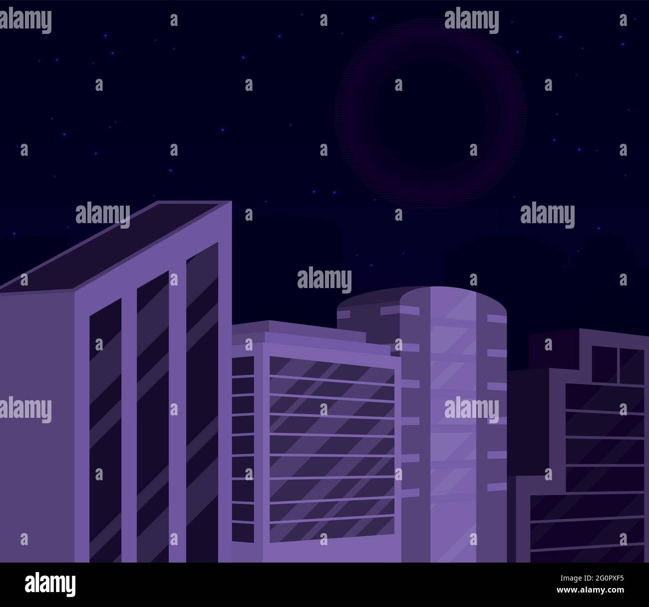night city landscape with buildings Stock Vector Image & Art - Alamy