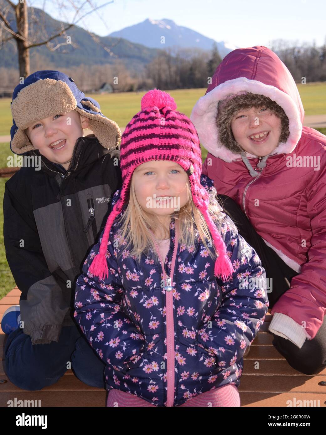 BROTHER AND SISTERS; GABRIEL, QUINN, AND ISLA JANDL (MODEL RELEASED