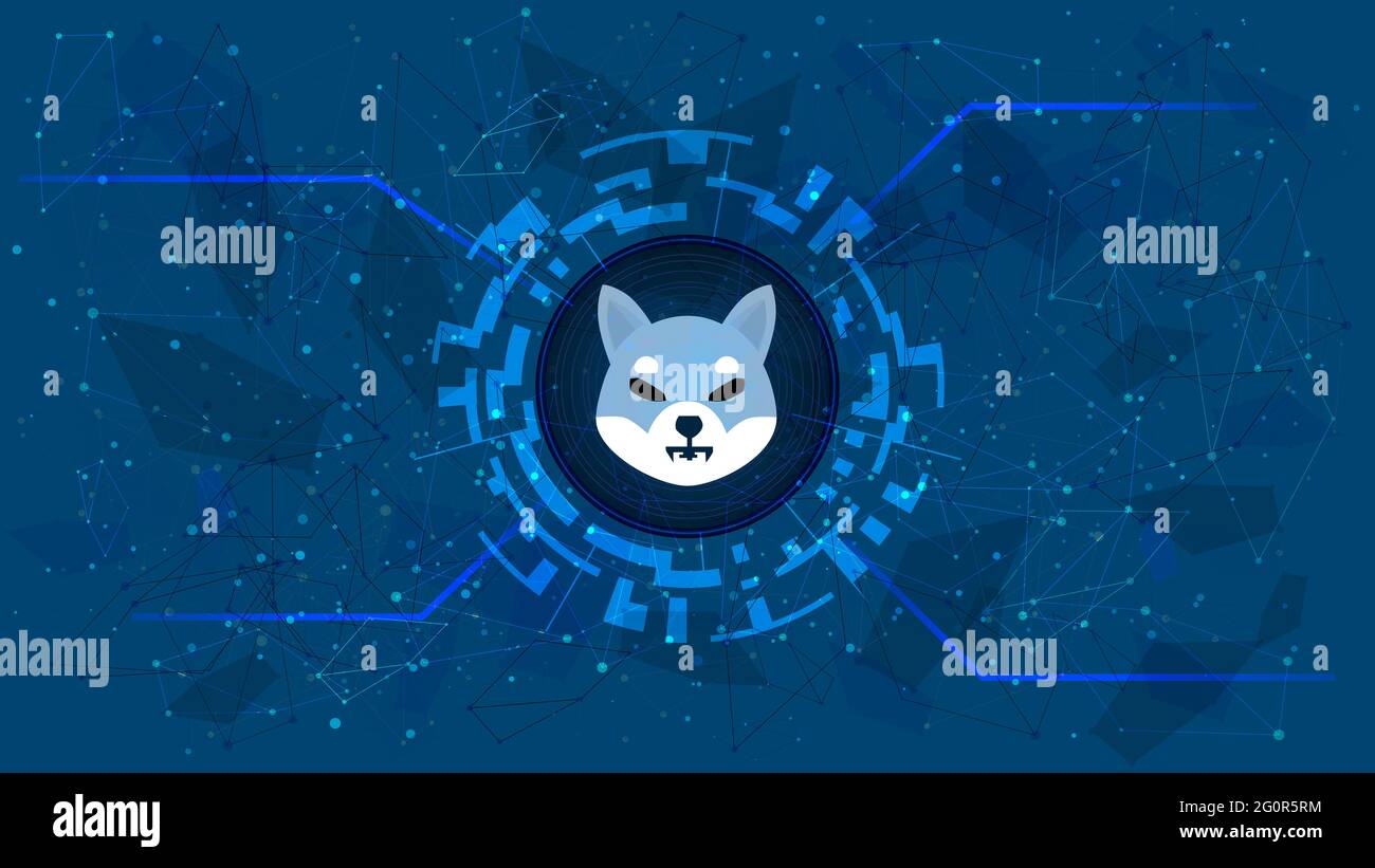 Shiba Inu Shib Token Symbol Cryptocurrency Logo Icon Isolated On White Background Stock Photo Alamy