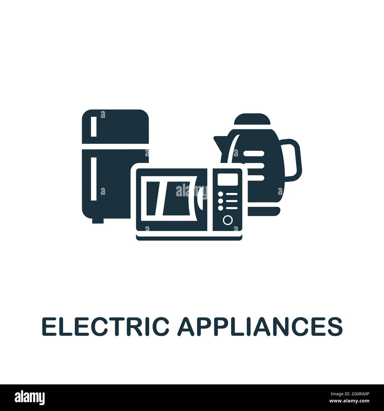 Electric Appliances icon. Monochrome simple element from mall