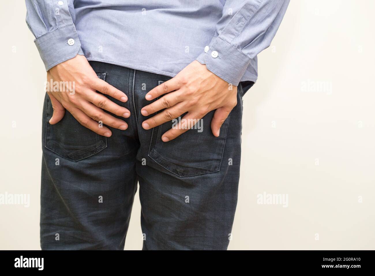 Hemorrhoid symptoms from rectal cancer Stock Photo Alamy