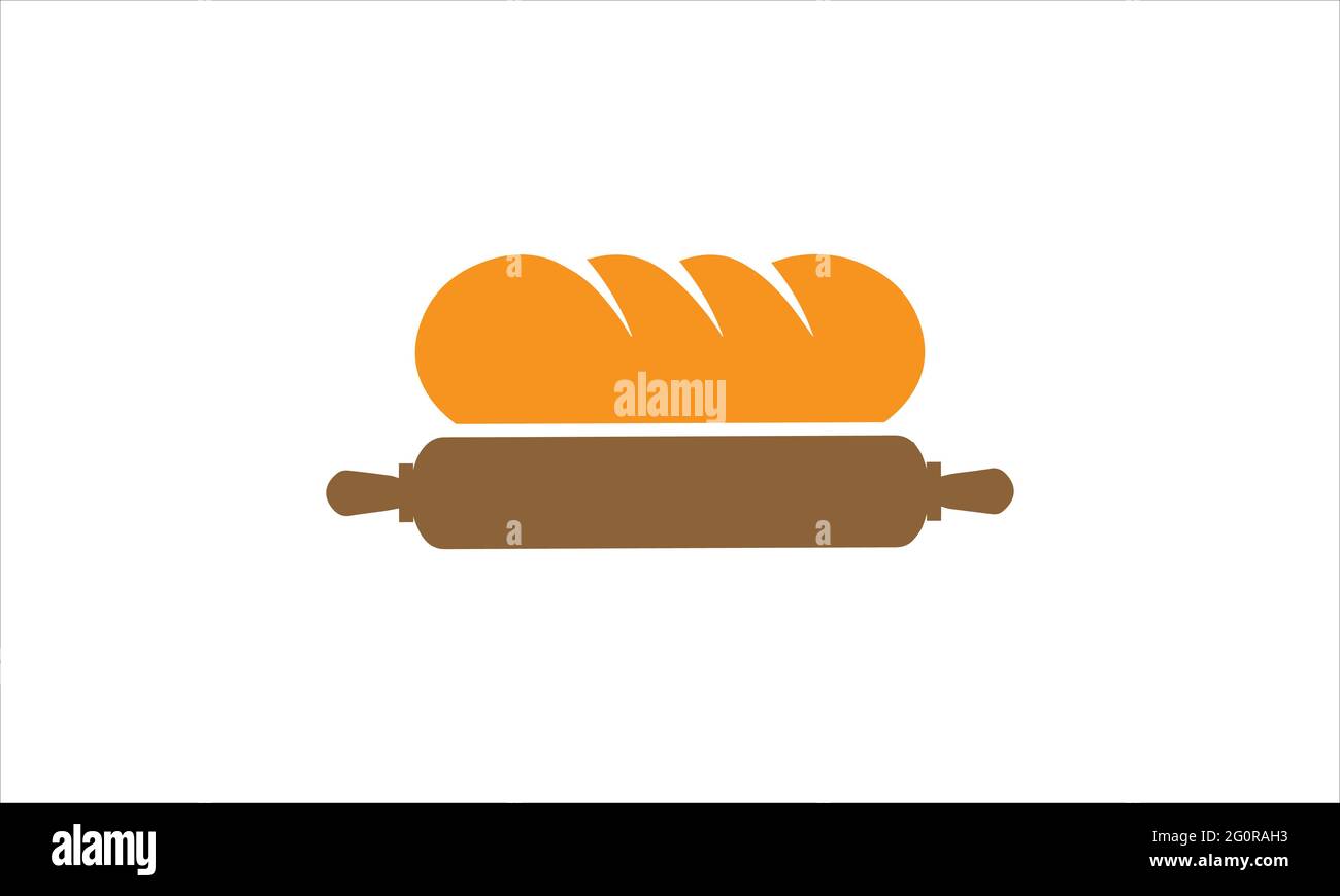 Bakery Food bread icon  Logo design illustration vector template Stock Vector
