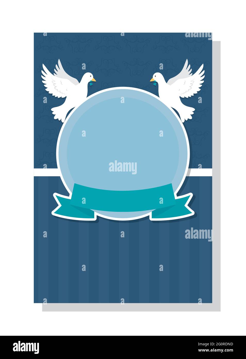 blue baptism card template design Stock Vector Image & Art Alamy