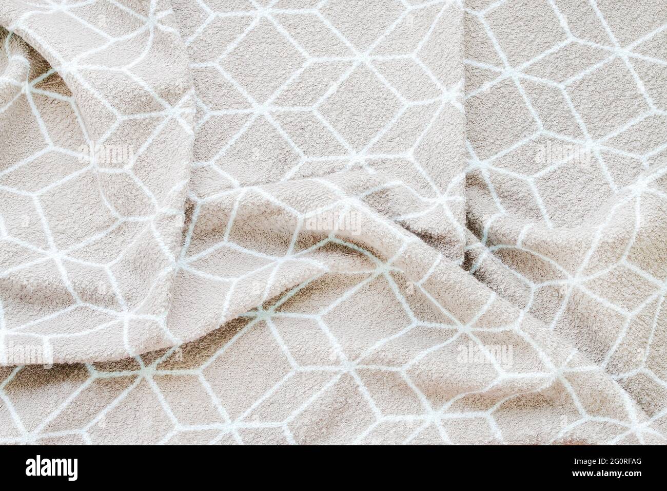 Soft towel fabric. Graphic resources Stock Photo