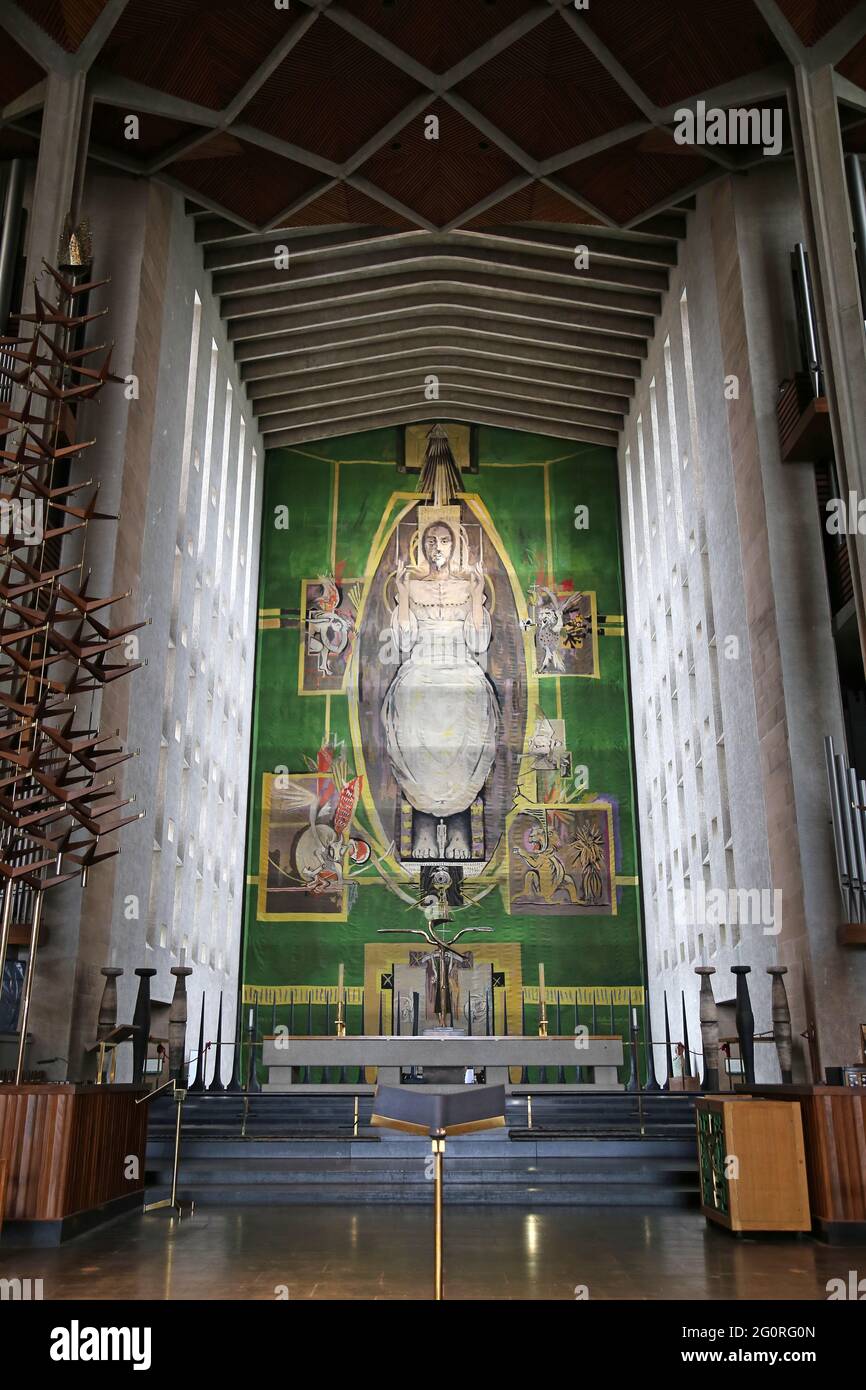 St michaels cathedral coventry england tapestry graham sutherland