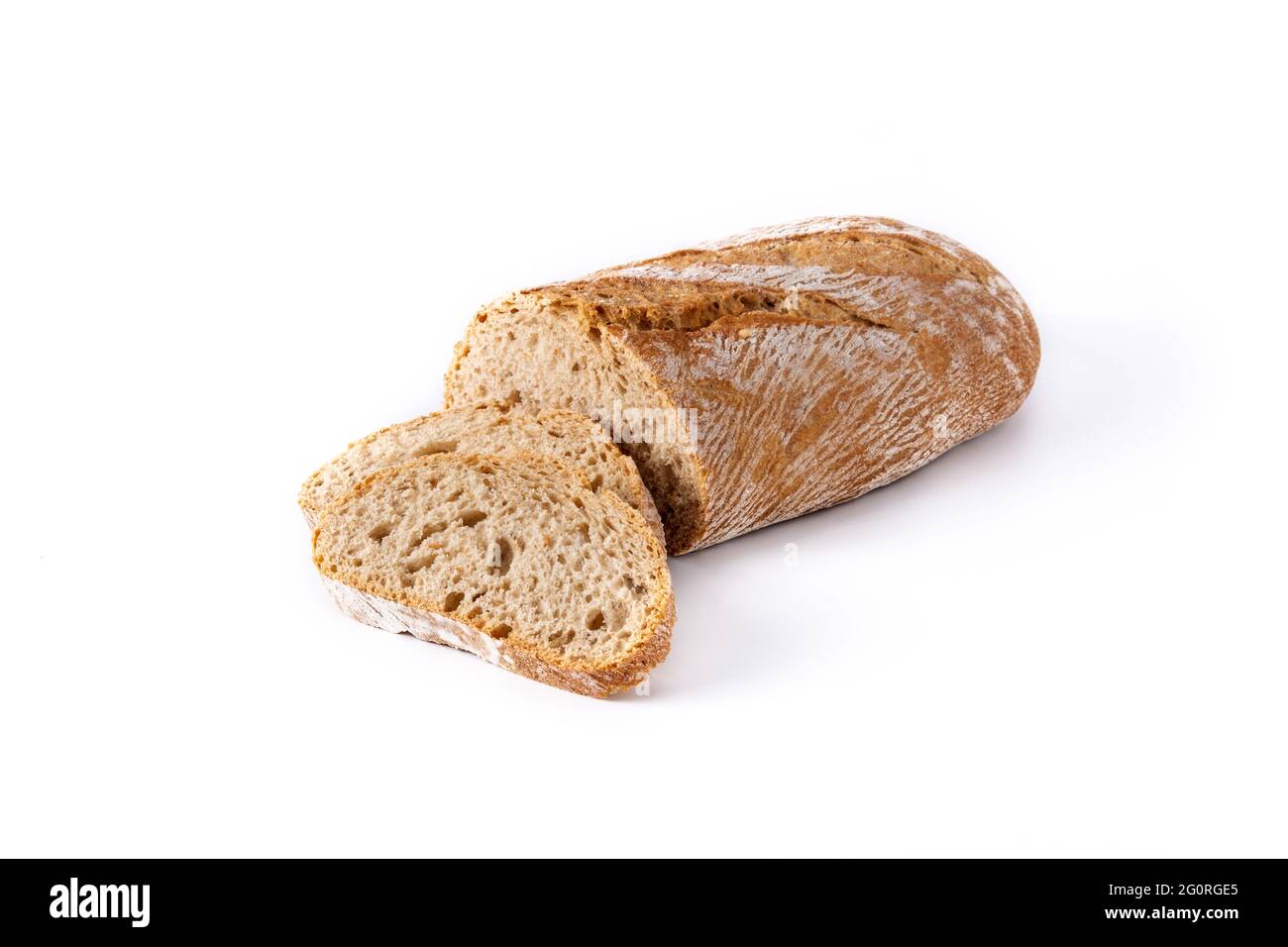 Fresh baked bread isolated on white background Stock Photo - Alamy