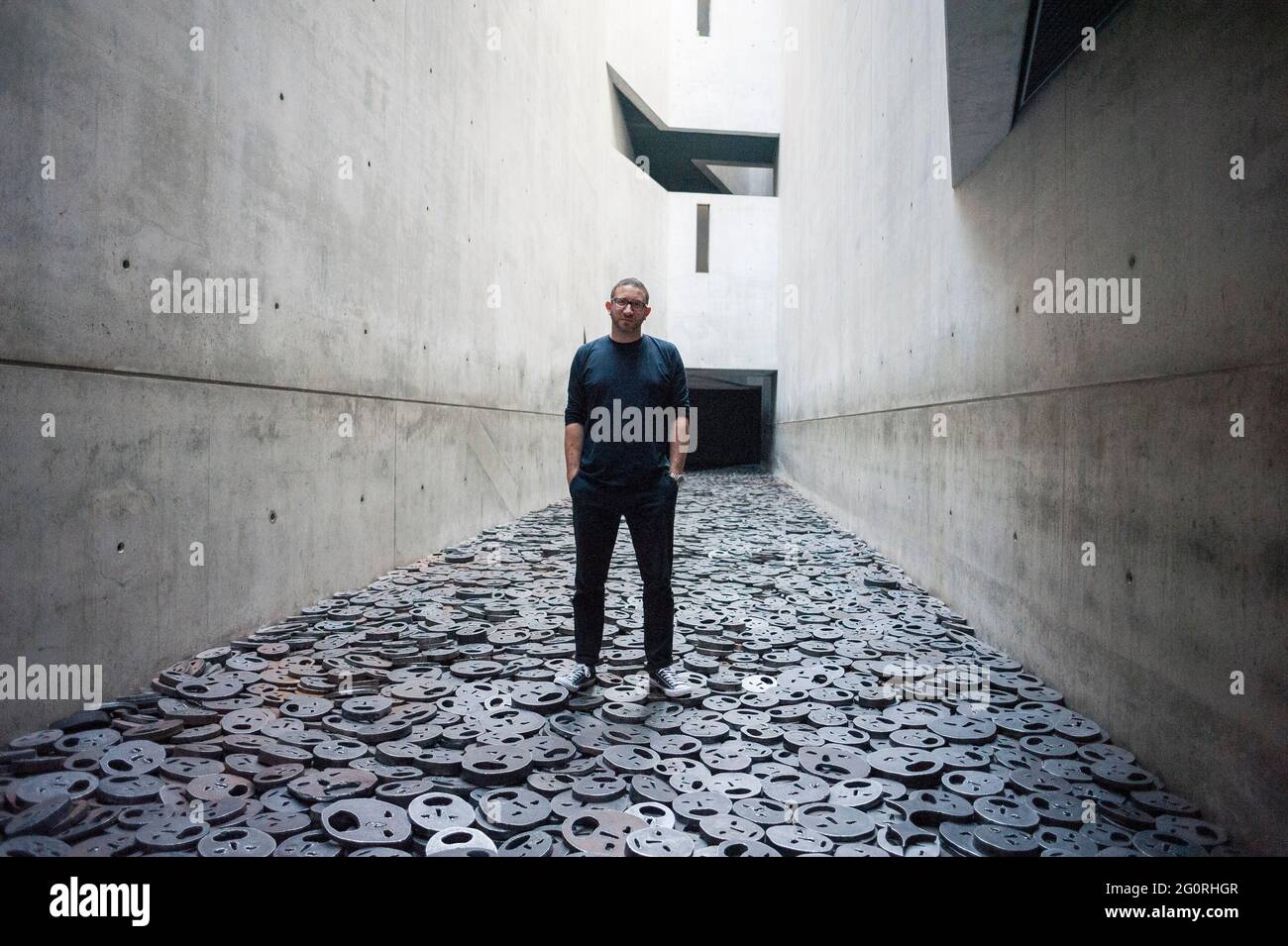 Exploring the Museum of Modern Art in Berlin Germany and looking at the