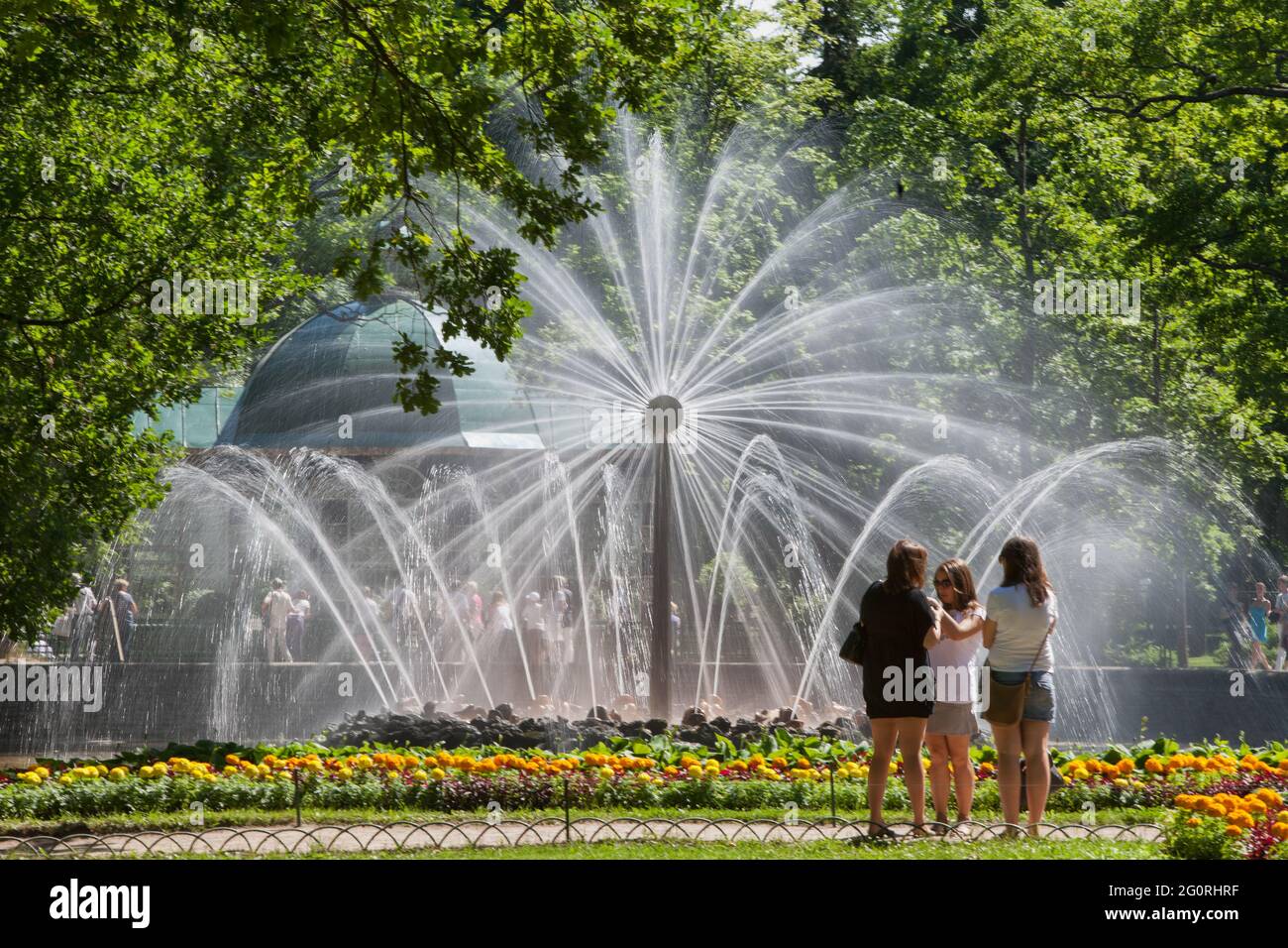 Fountains, Petrodvorets, St. Petersburg, Russia Stock Photo