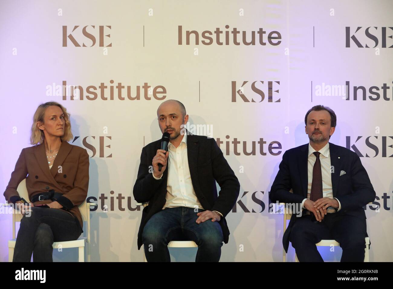 Non Exclusive: KYIV, UKRAINE - JUNE 2, 2021 - Expert on corporate governance of state enterprises and privatisation, head of corporate governance at K Stock Photo