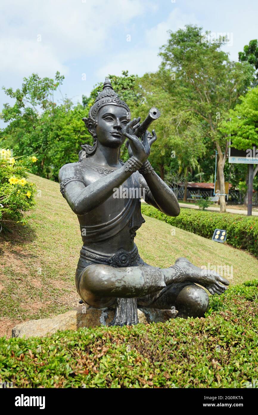 Mermaid is main character in Thai poet Phra Aphai Mani, the famous poet was wrote by Phra Sunthonwohan known as Sunthorn Phu in Thailand. Stock Photo