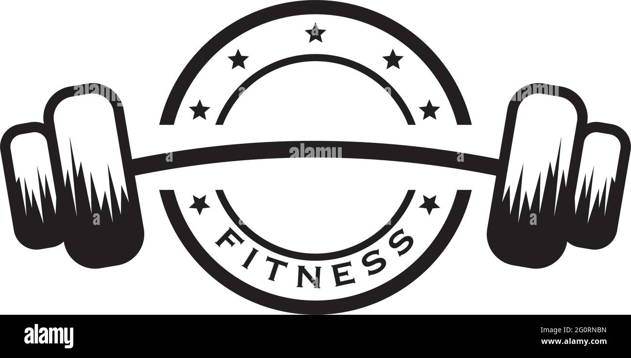 Gym Logo Design Black And White Stock Photos Images Alamy
