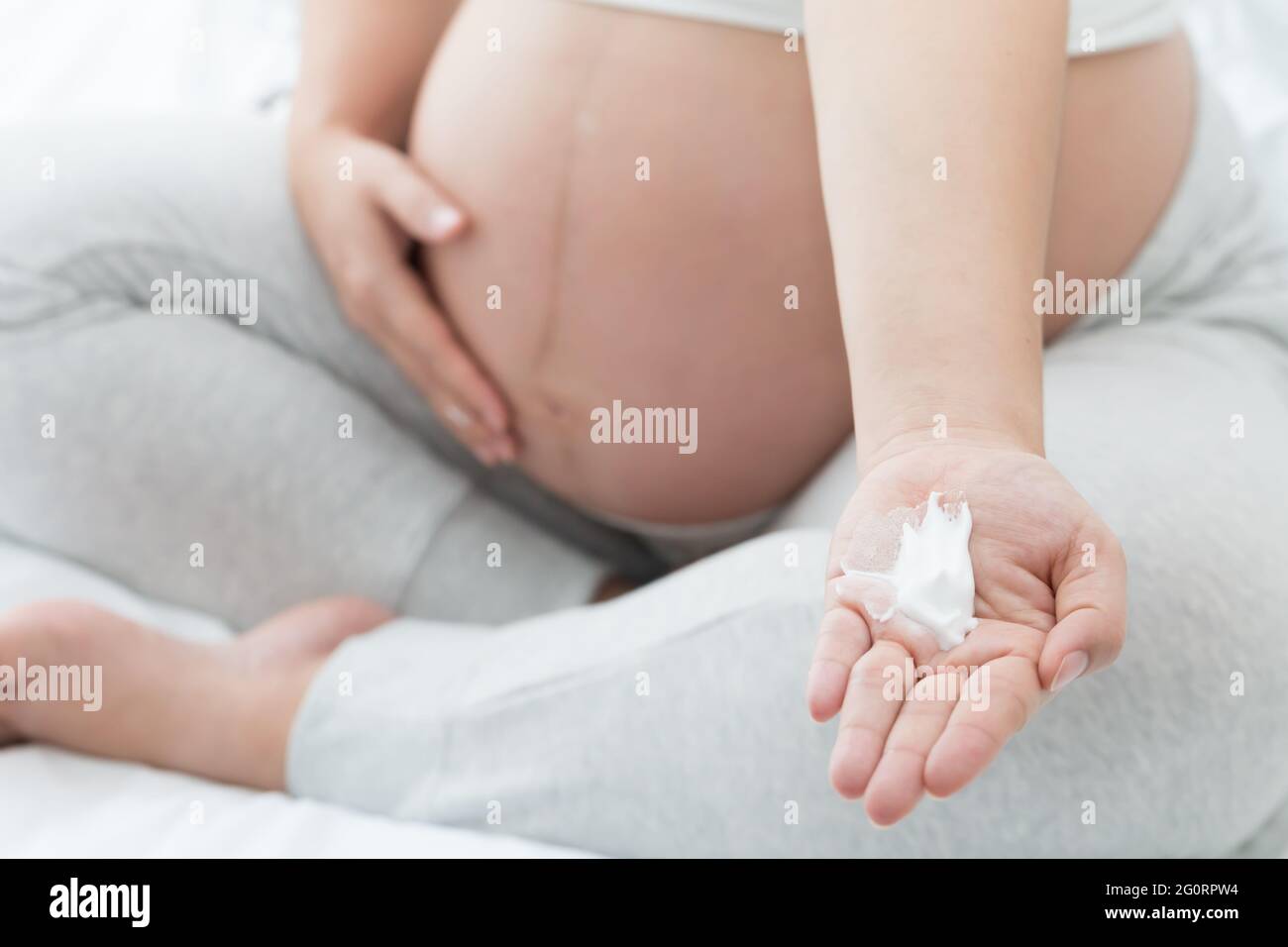 Safe skin care during pregnancy Stock Photo Alamy
