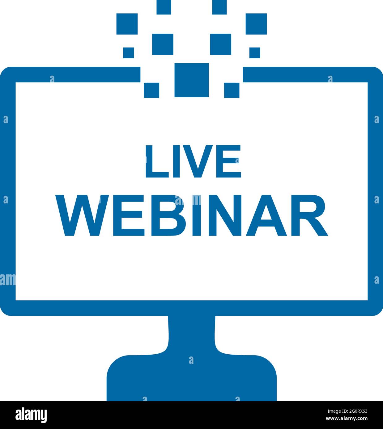 Webinar live logo design vector template Stock Vector Image & Art Alamy