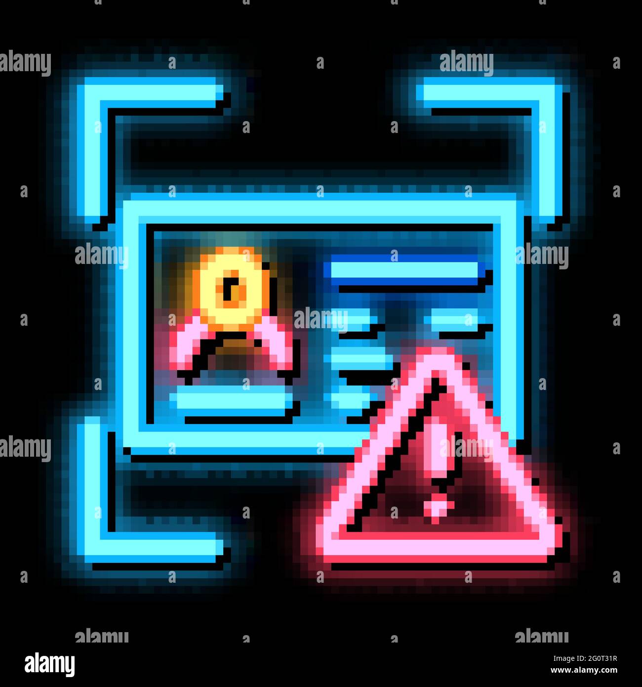 Fake Document neon glow icon illustration Stock Vector Image & Art - Alamy