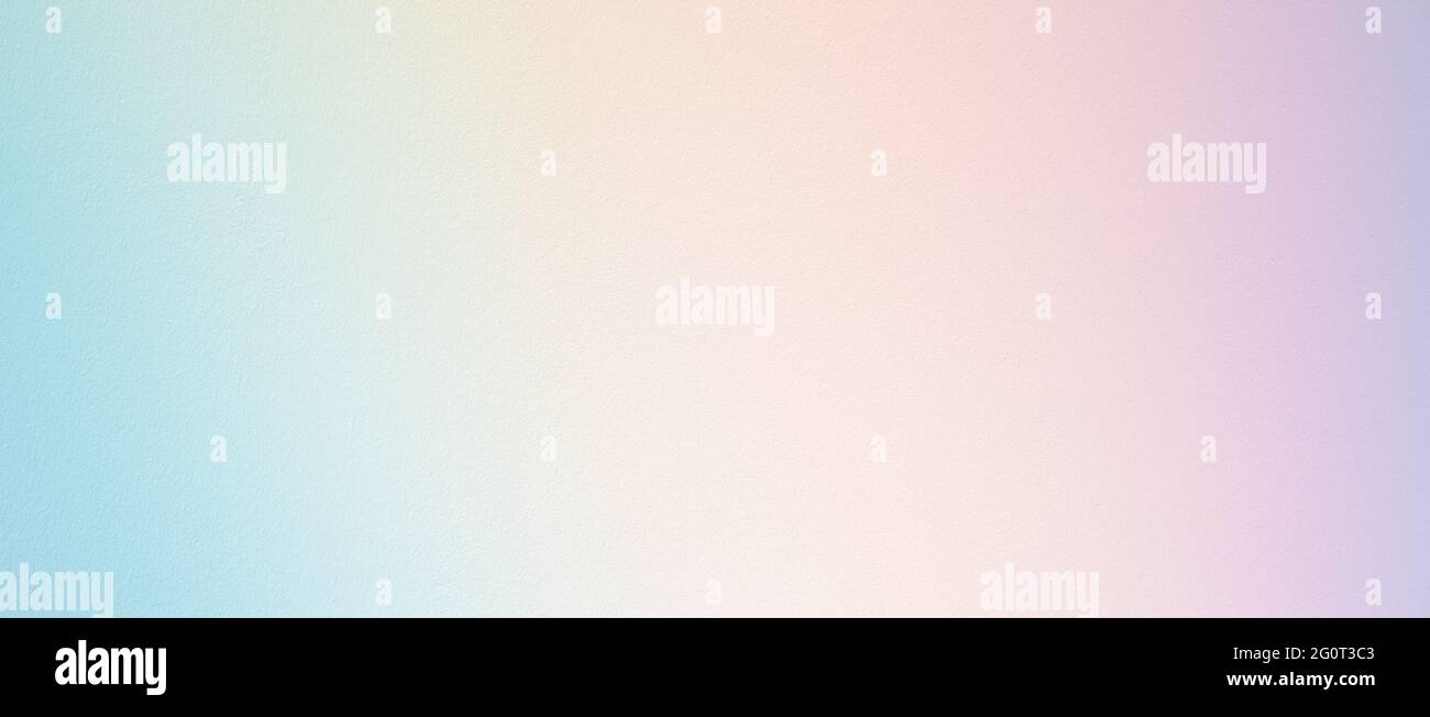 White painted wall illuminated by rainbow-colored light. Background texture Stock Photo
