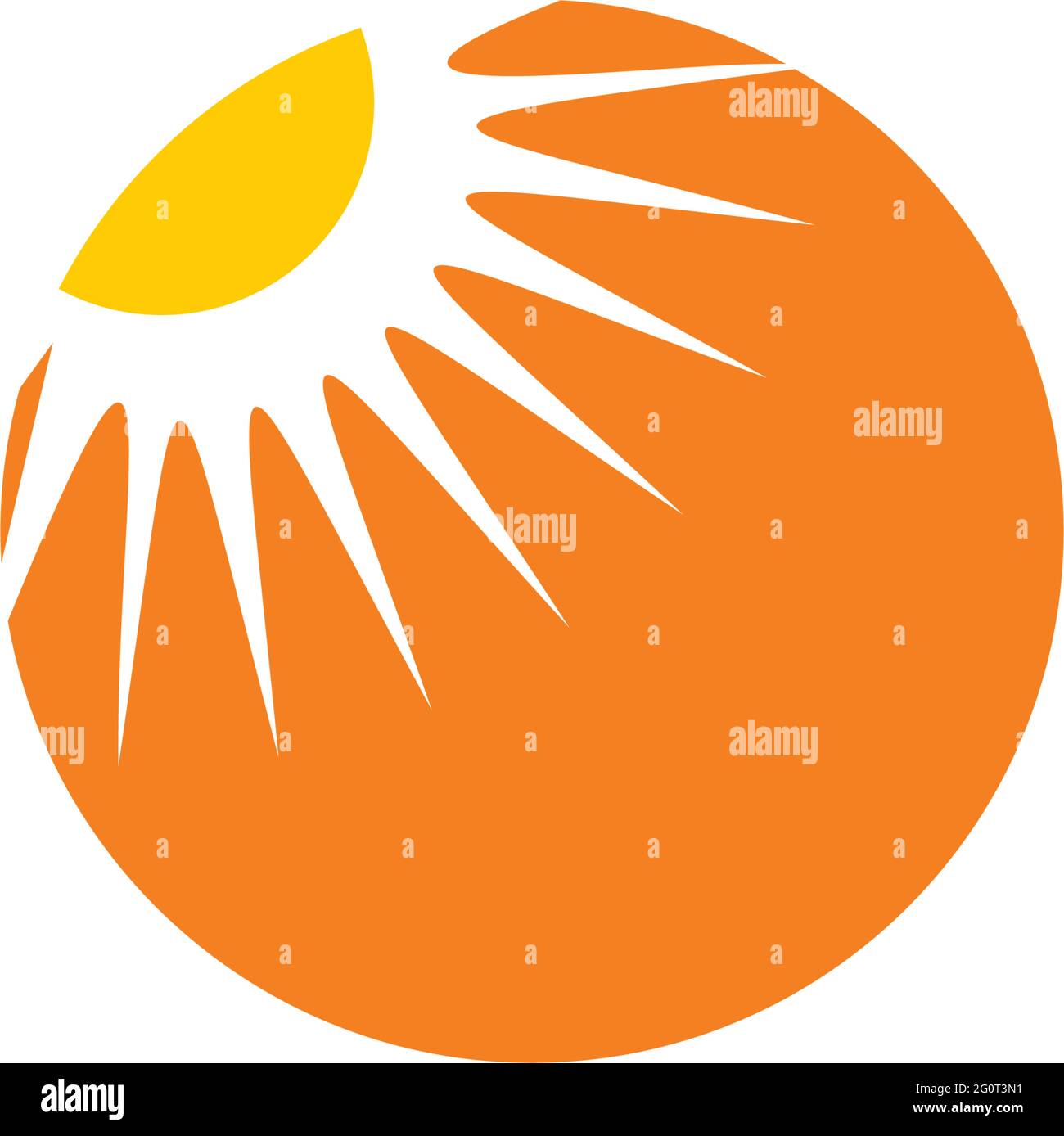 Yellow sun logo design vector template Stock Vector Image & Art Alamy