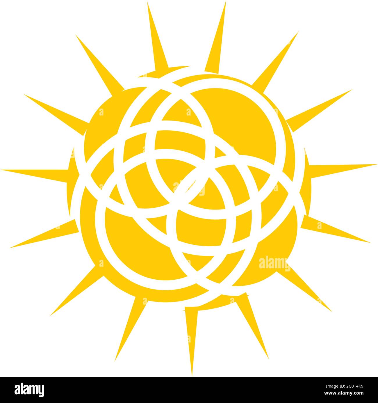 Yellow sun logo design vector template Stock Vector Image & Art Alamy