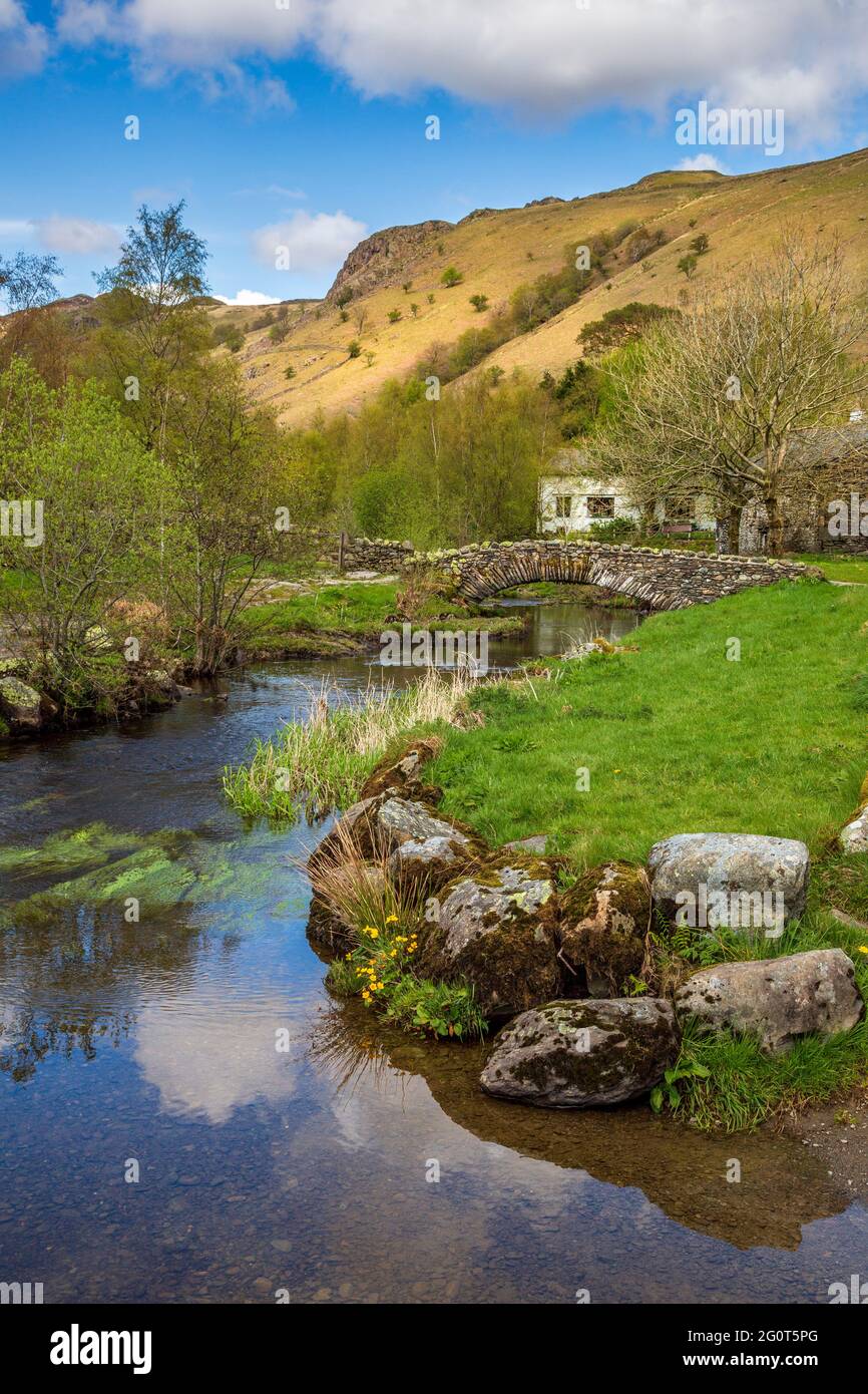 Bridge Over The Watendlath Beck English Lake District Hi res Stock Bridge Over The Watendlath Beck English Lake District Hi res Stock