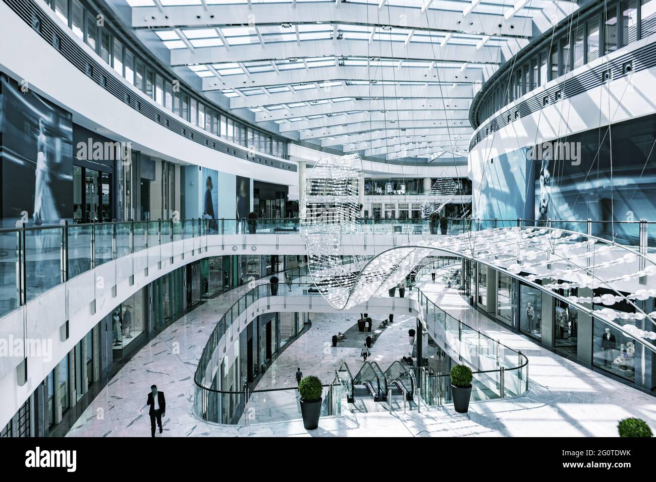 Interior of new extension to the Dubai Mall, the Fashion Avenue