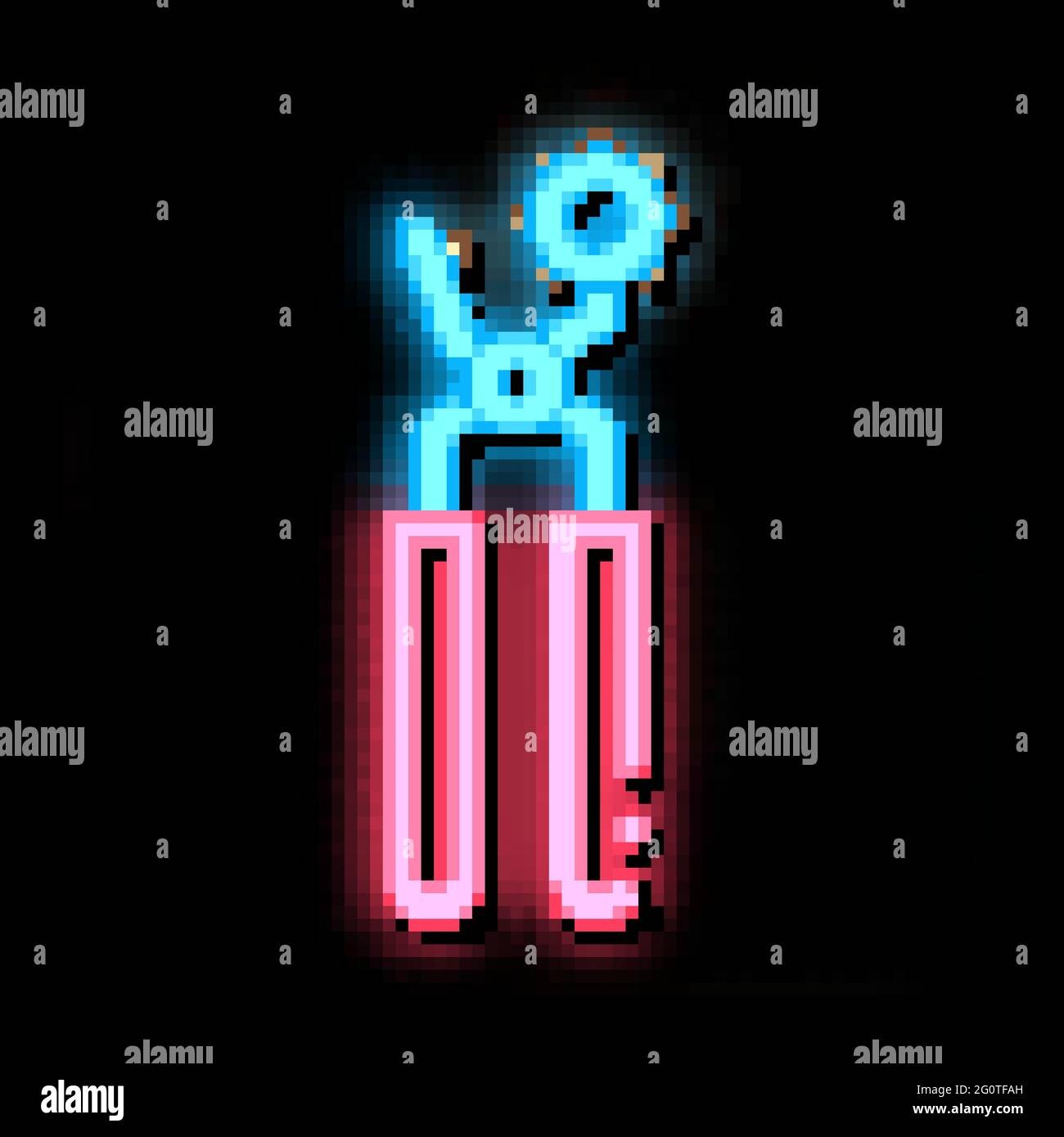 Repair Instrument neon glow icon illustration Stock Vector Image & Art ...