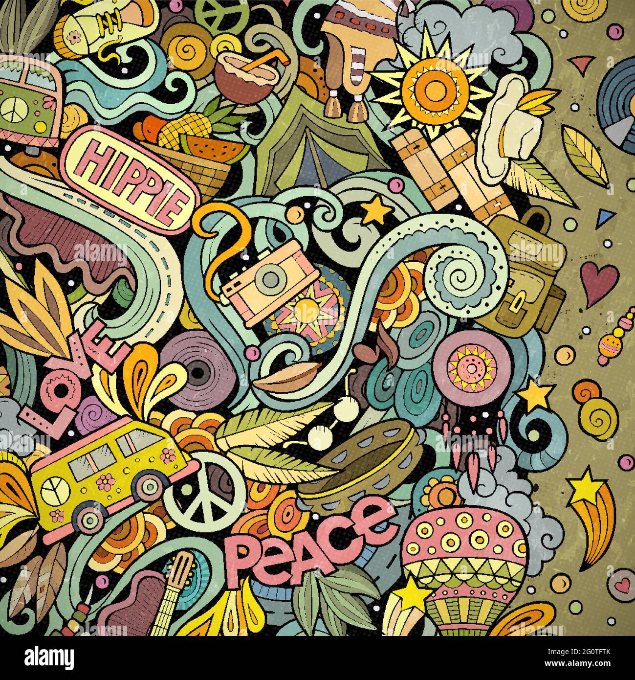 Hippie Background Vector Art, Icons, and Graphics for Free Download