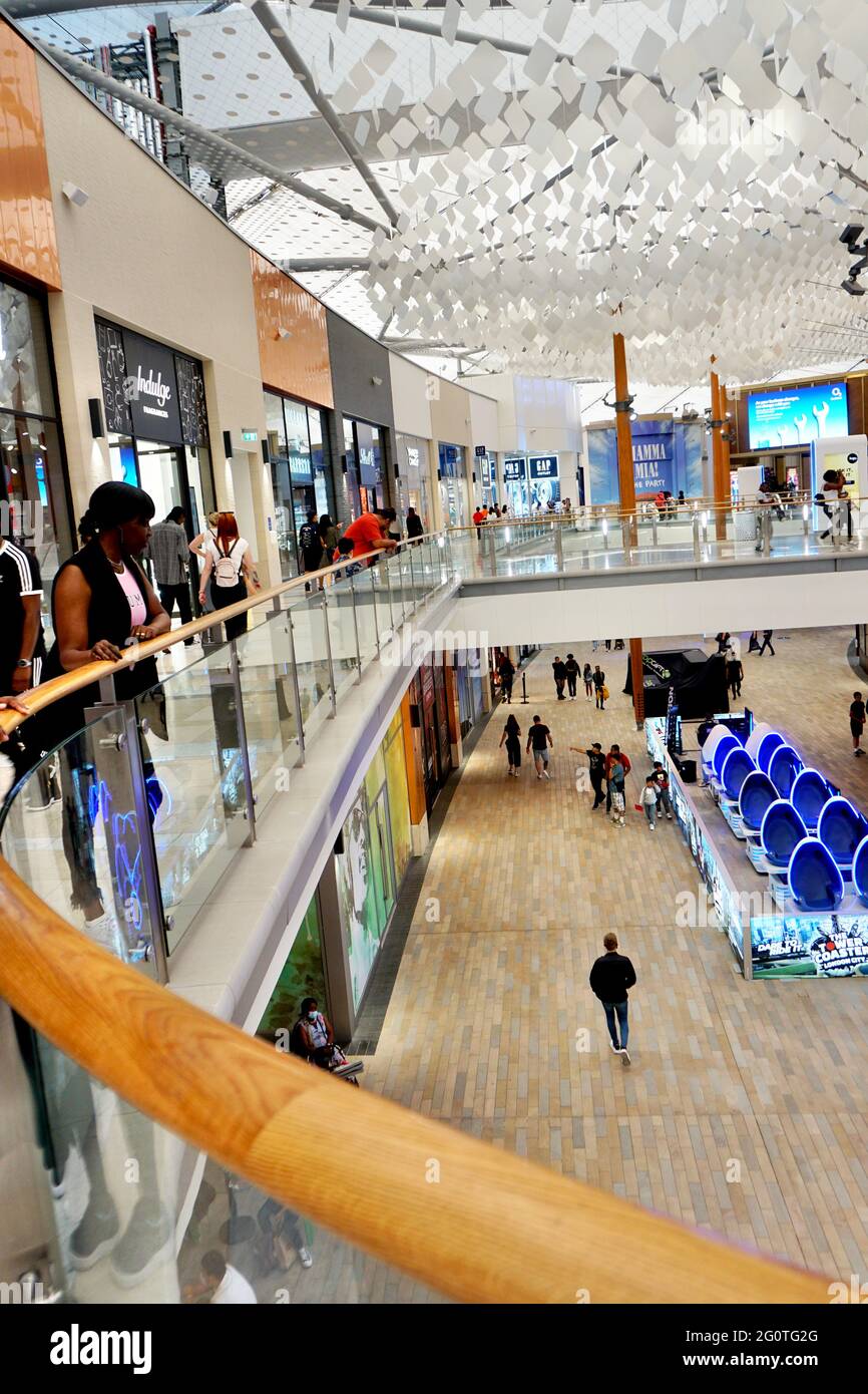 The Icon Outlet. Shopping centre at the O2 arena offers discounts on top  designer brands,Greenwich Peninsula, London,UK Stock Photo - Alamy