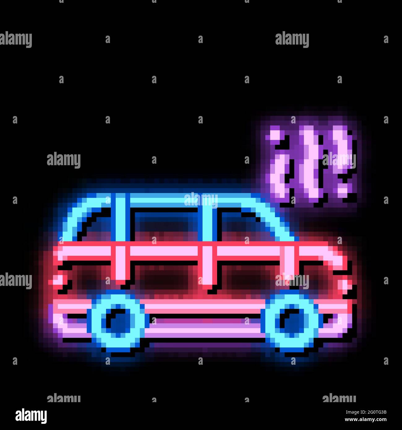 Smoking Car neon glow icon illustration Stock Vector Image & Art - Alamy