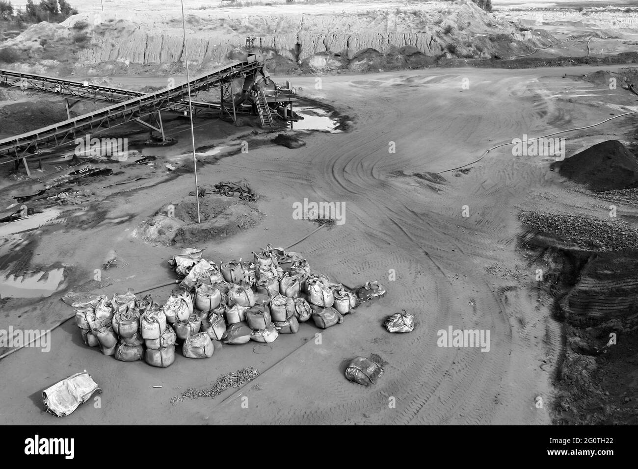 Mining plant Black and White Stock Photos & Images Alamy