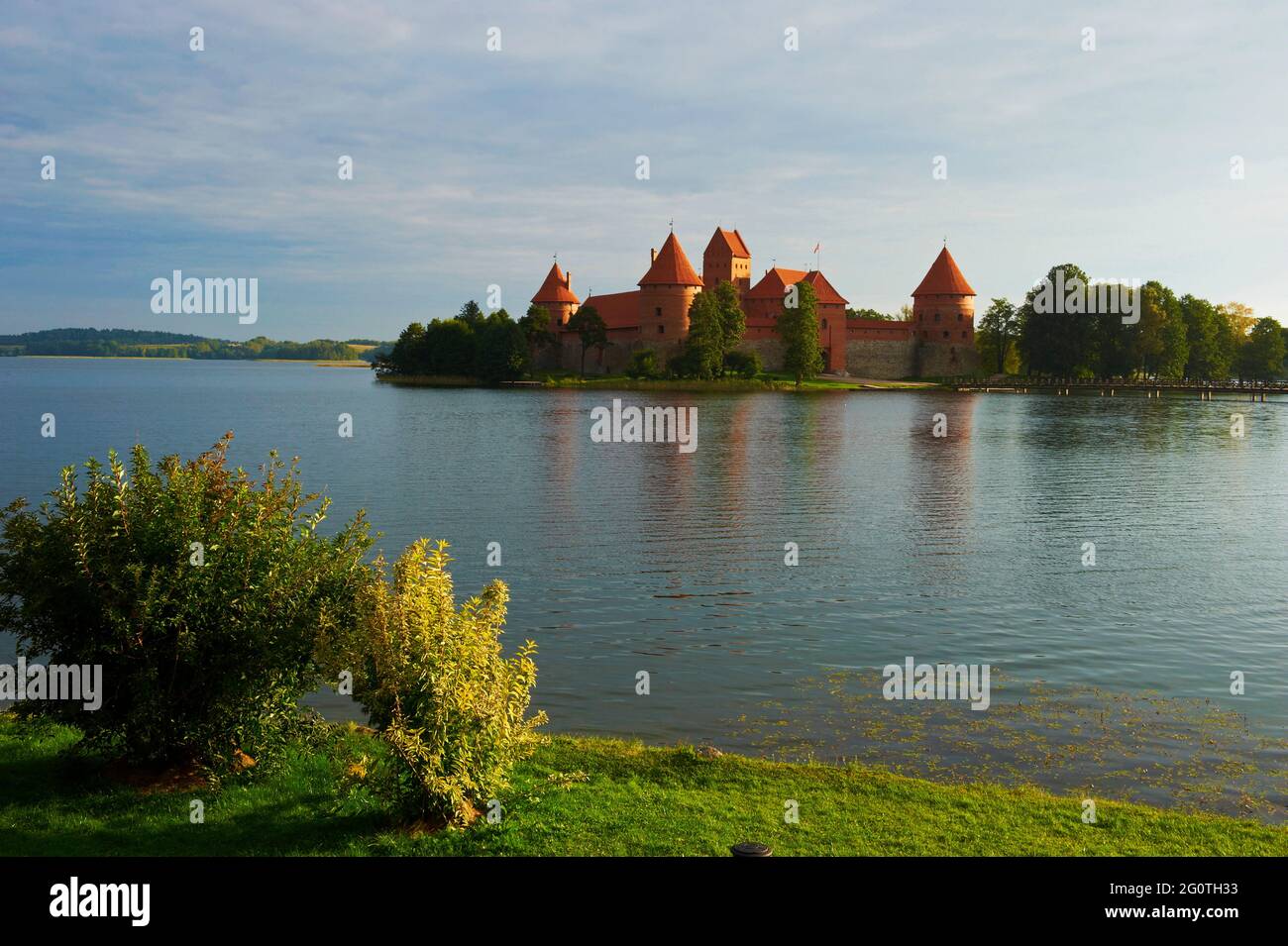 Lithuania (Baltic Countries), Island Castle of Trakai near Vilnius Stock Photo
