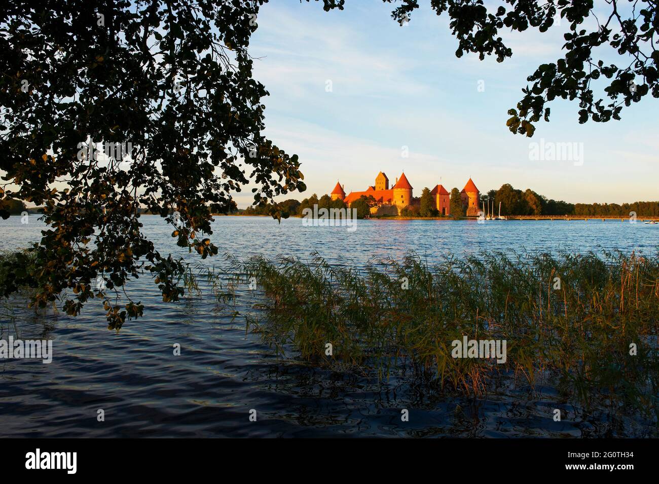 Lithuania (Baltic Countries), Island Castle of Trakai near Vilnius Stock Photo