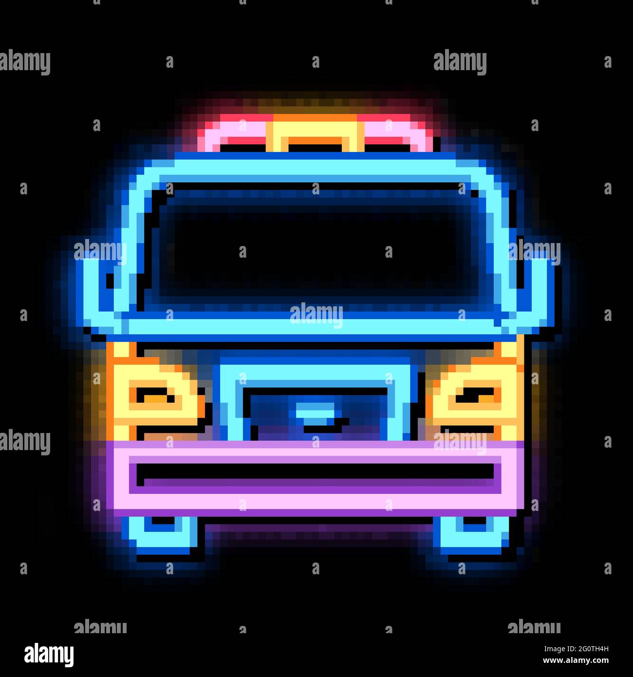 Tow Car Truck neon glow icon illustration Stock Vector Image & Art - Alamy