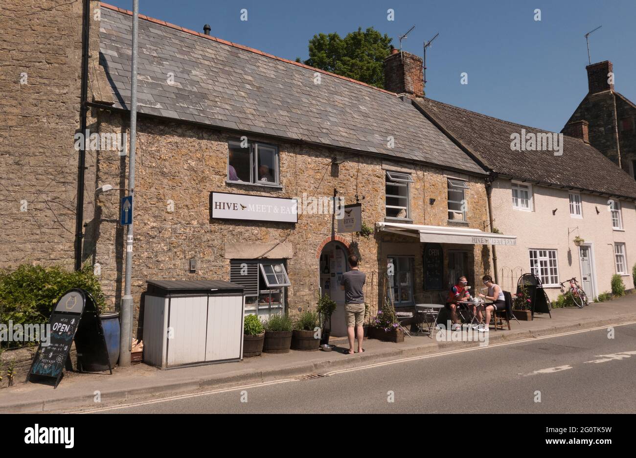 exterior of the Hive restaurant in bruton high Street, somerset