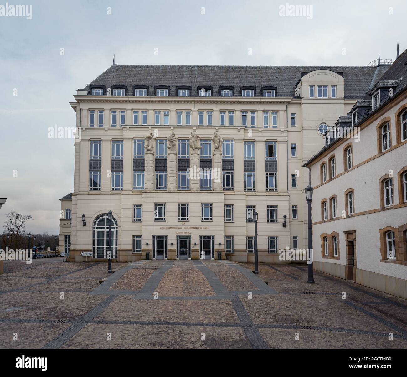 Luxembourg Judiciary City - Superior Court of Justice Building - Luxembourg City, Luxembourg Stock Photo