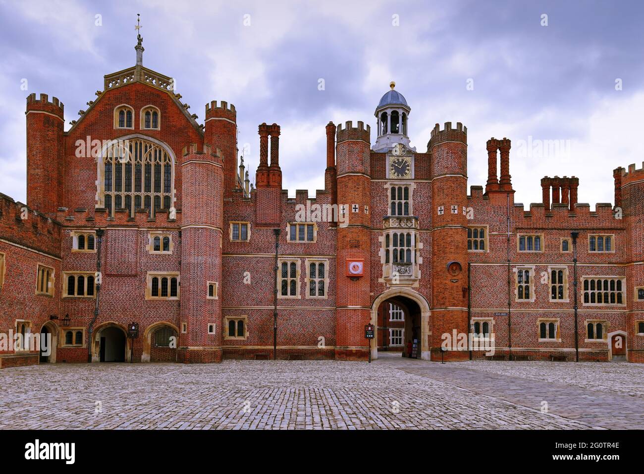 Hampton Court Palace, Greater London, England, UK Great Hall and Anne