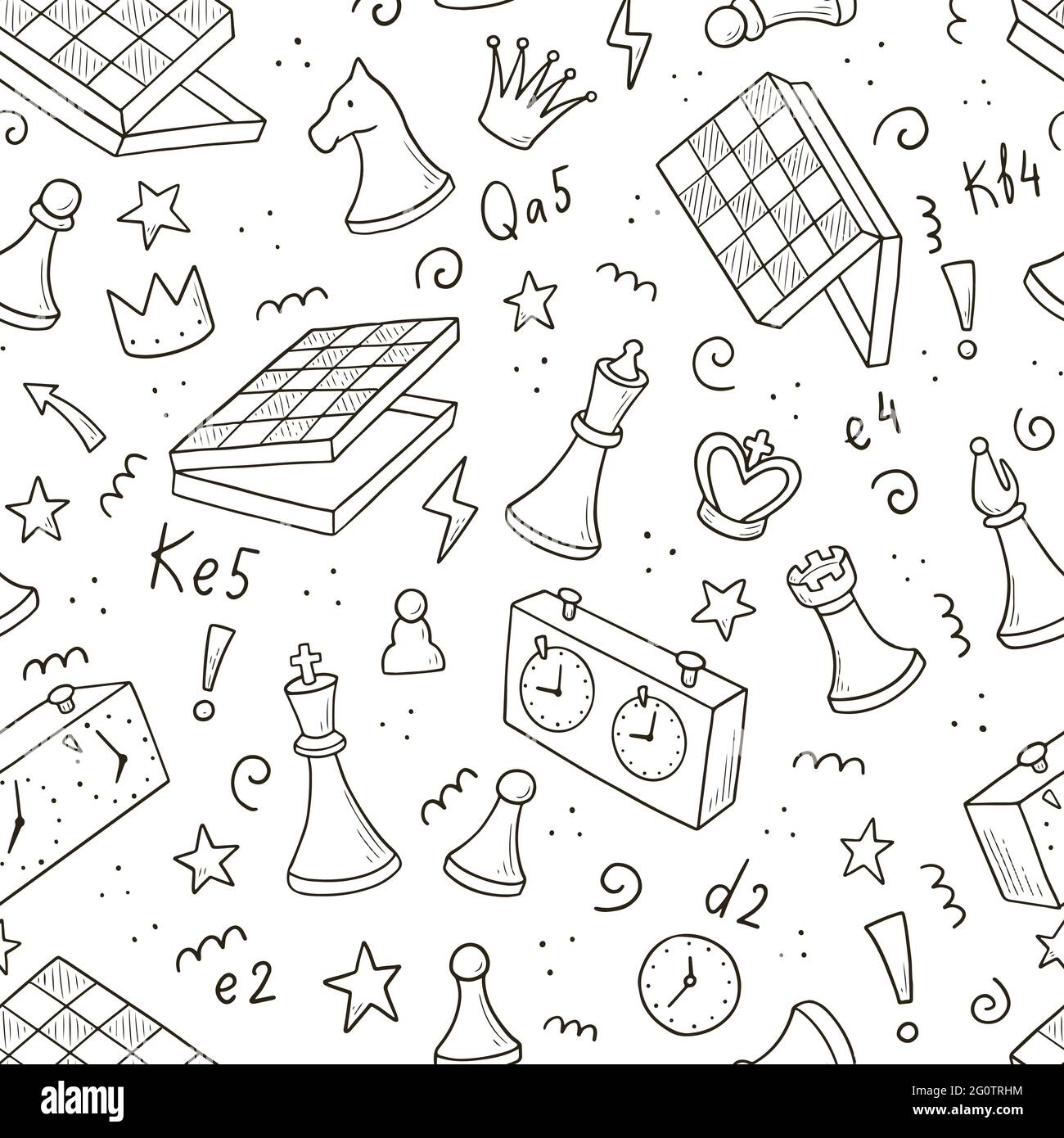 Game Doodles. Hand Drawing of Game Stock Vector - Illustration of