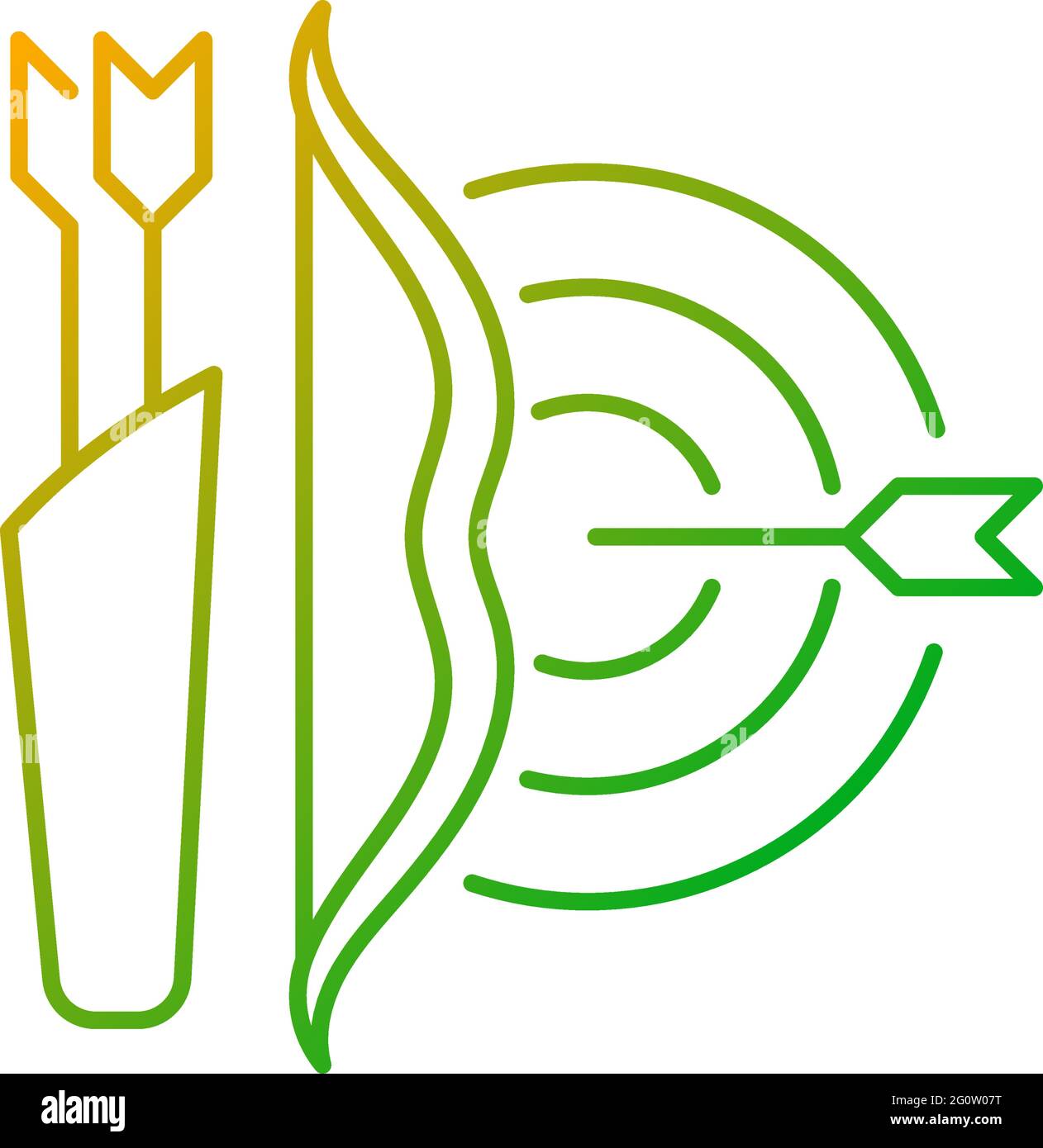 Archery gradient linear vector icon Stock Vector Image & Art - Alamy