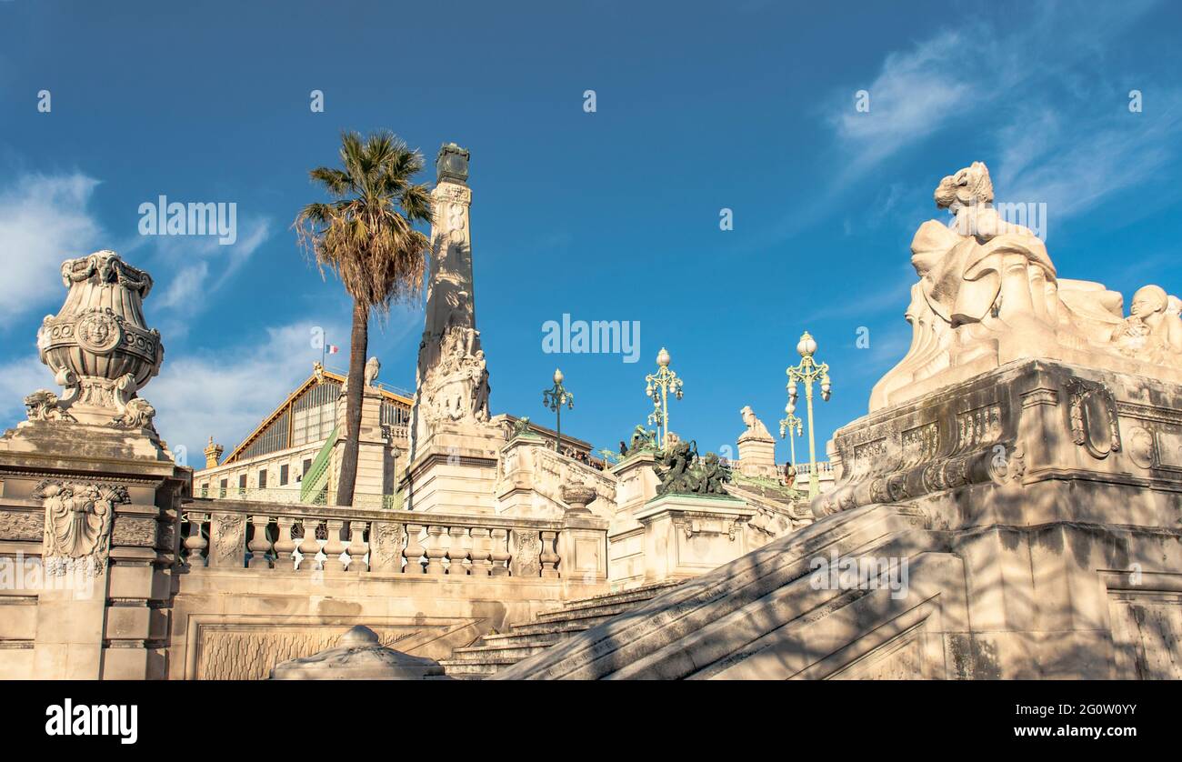 The central train station Gare Saint -Charles, Marseille Stock Photo