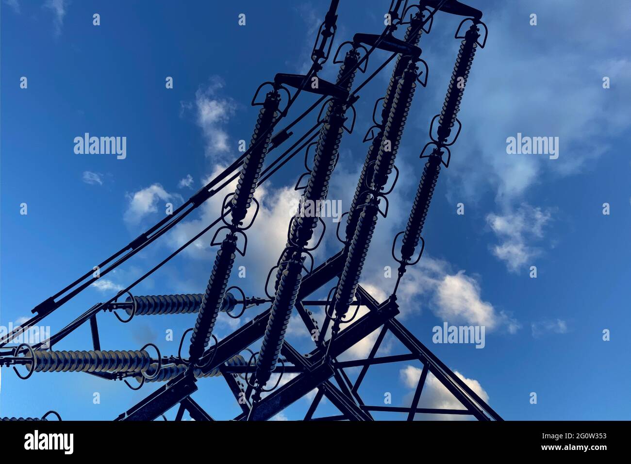 Industrial conductor on the electrical network on a highvoltage power