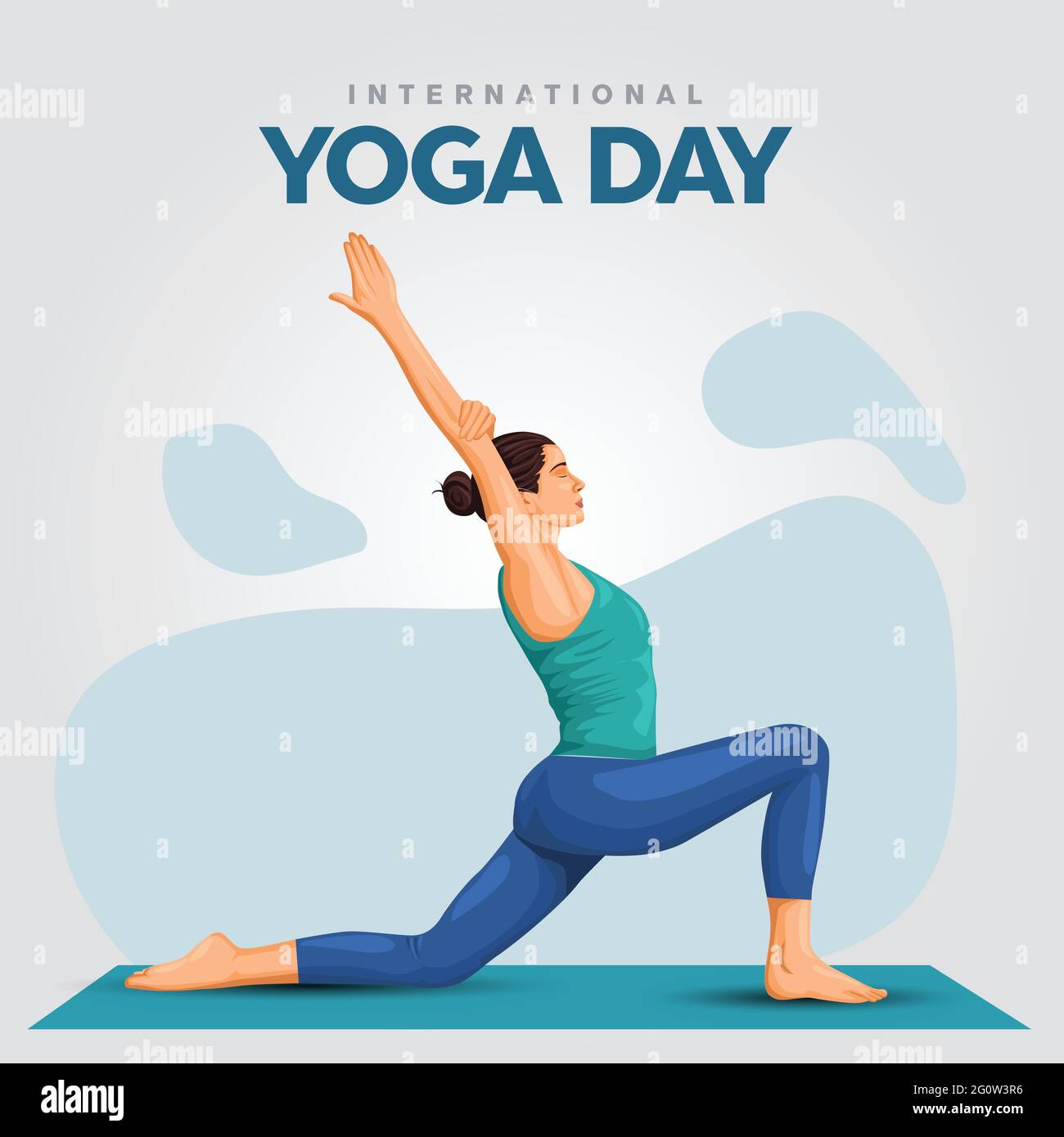 international yoga day. yoga body posture. Woman practicing yoga ...