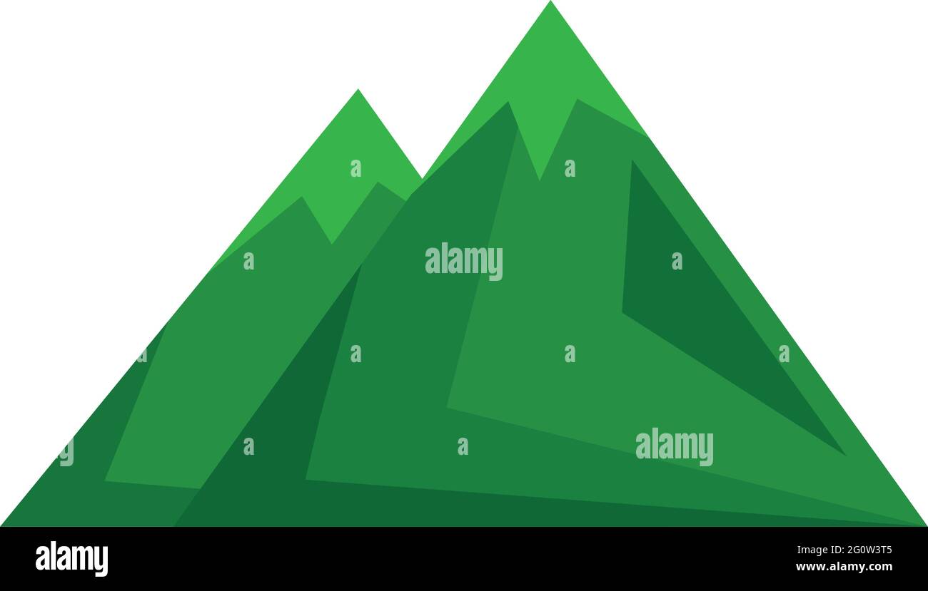 green mountains icon Stock Vector Image & Art - Alamy