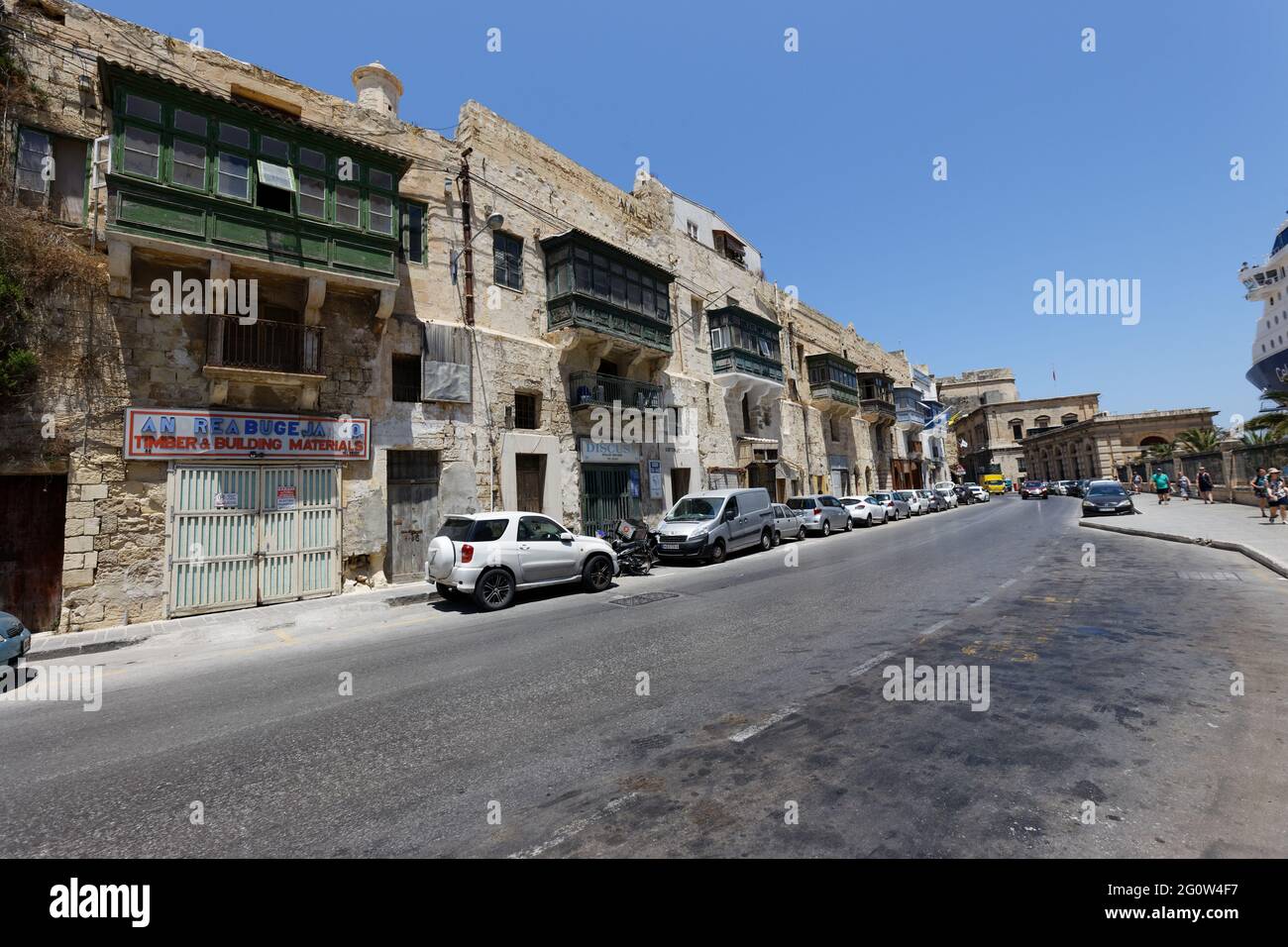 Xatt Lascaris - Il-Belt Valletta Stock Photo