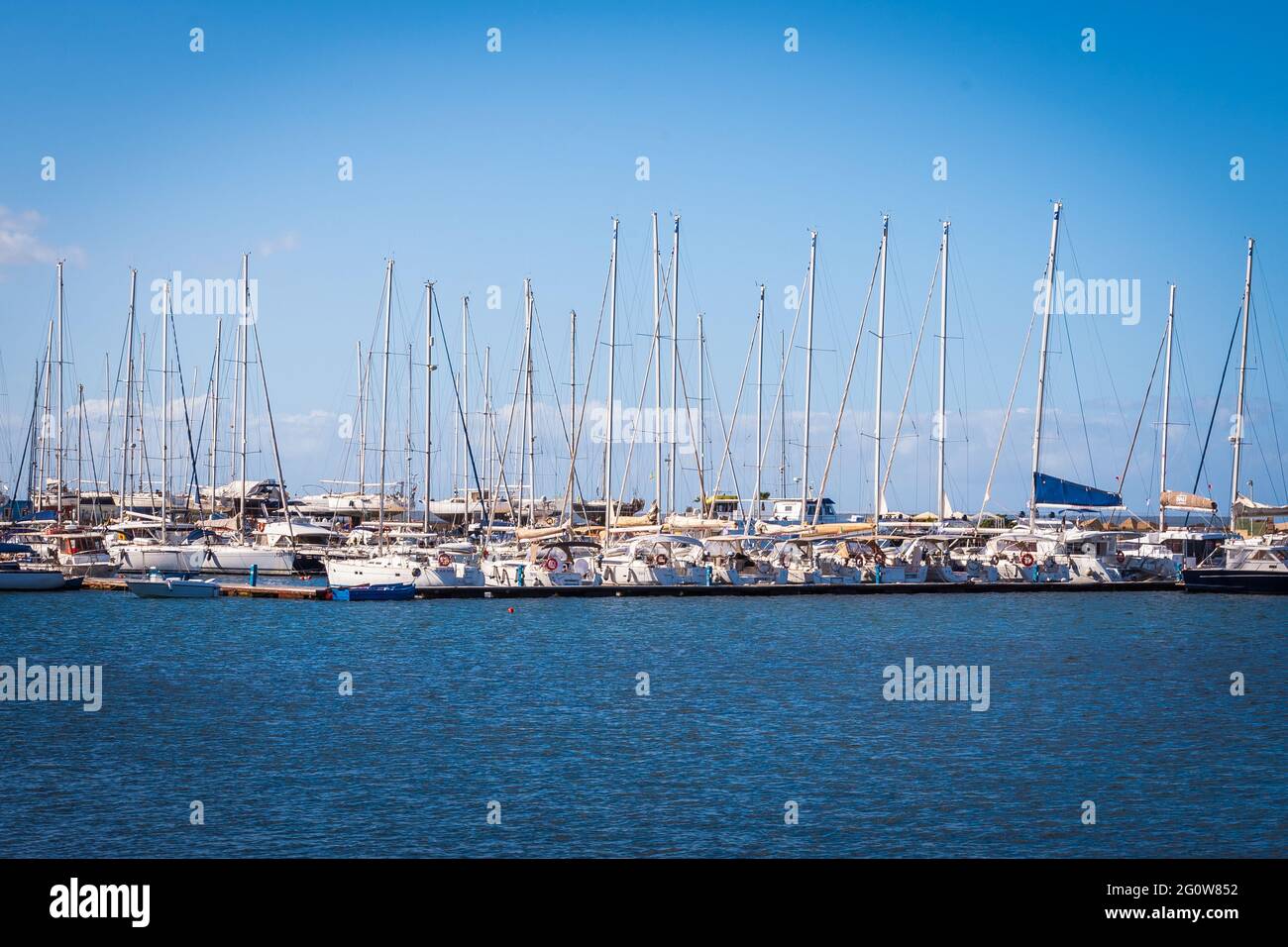 View of Marsala Harbour, Sicily, Italy, Europe Stock Photo - Alamy