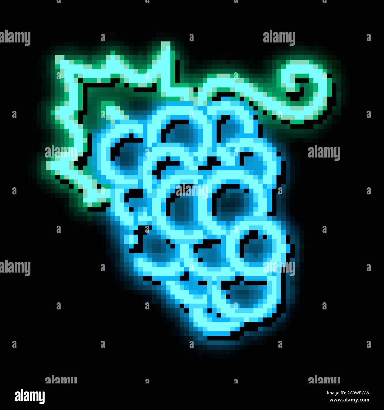 Grape Berries neon glow icon illustration Stock Vector Image & Art - Alamy