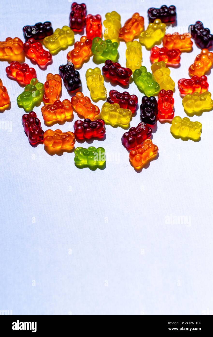 colored gummy bears Stock Photo Alamy