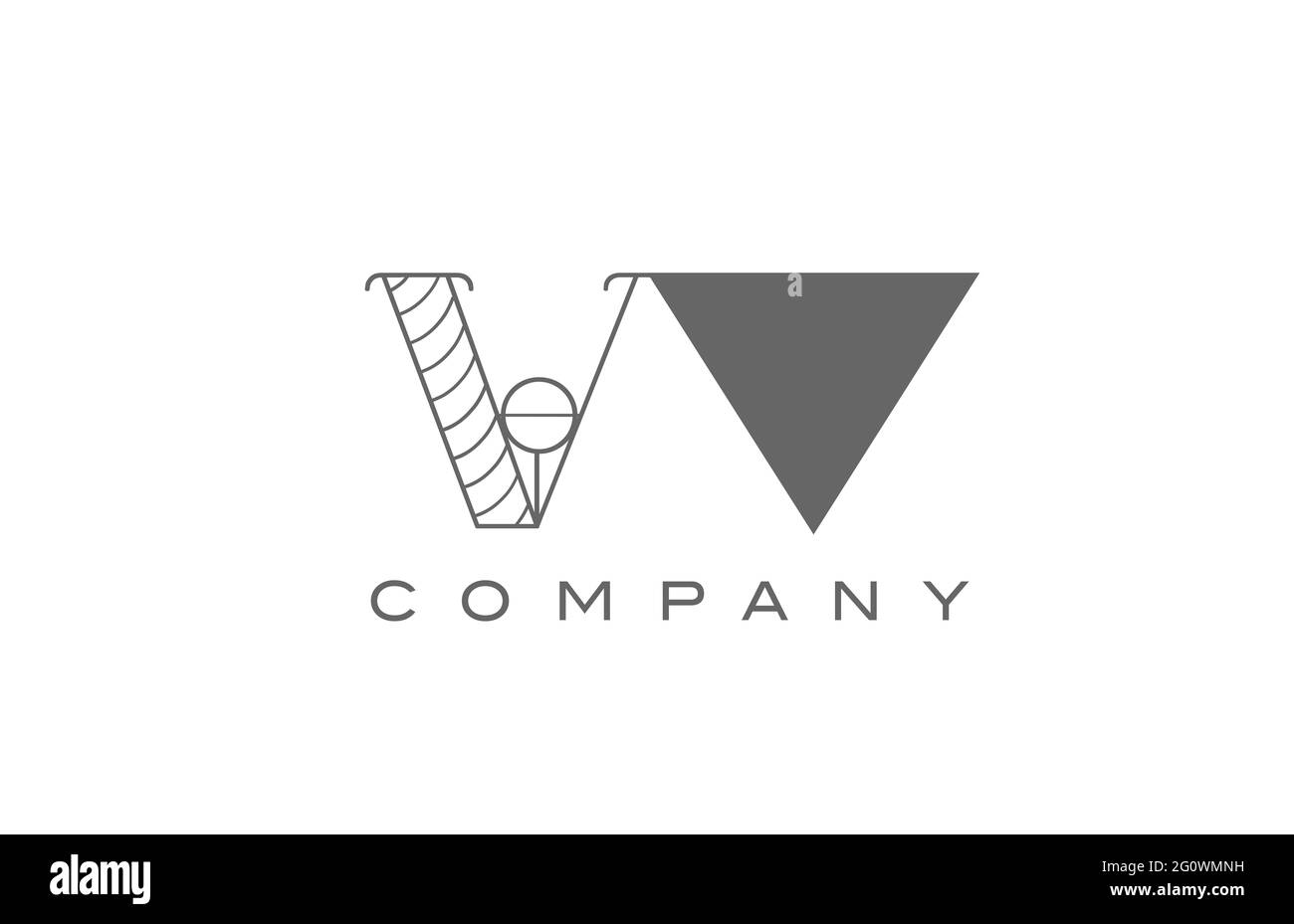 Letter v logo Black and White Stock Photos & Images - Alamy