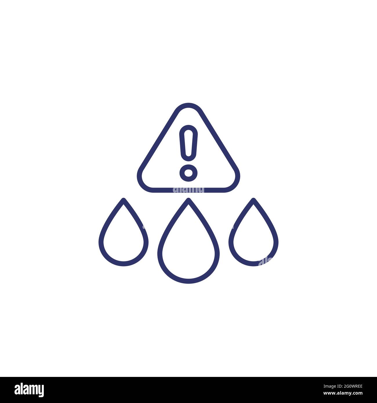water contamination line icon on white Stock Vector Image & Art Alamy