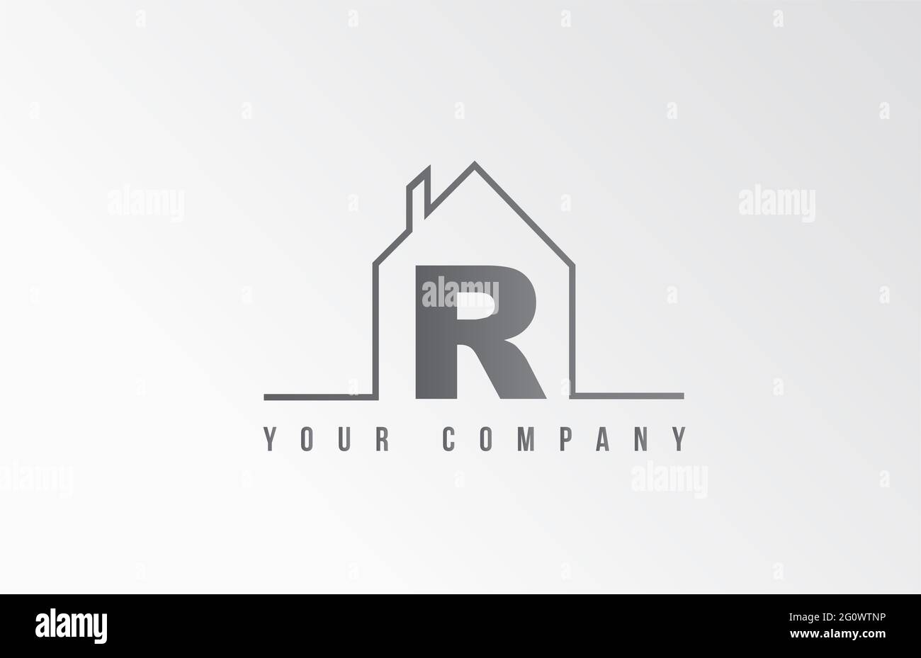 R home alphabet logo icon letter design. House for a real estate ...