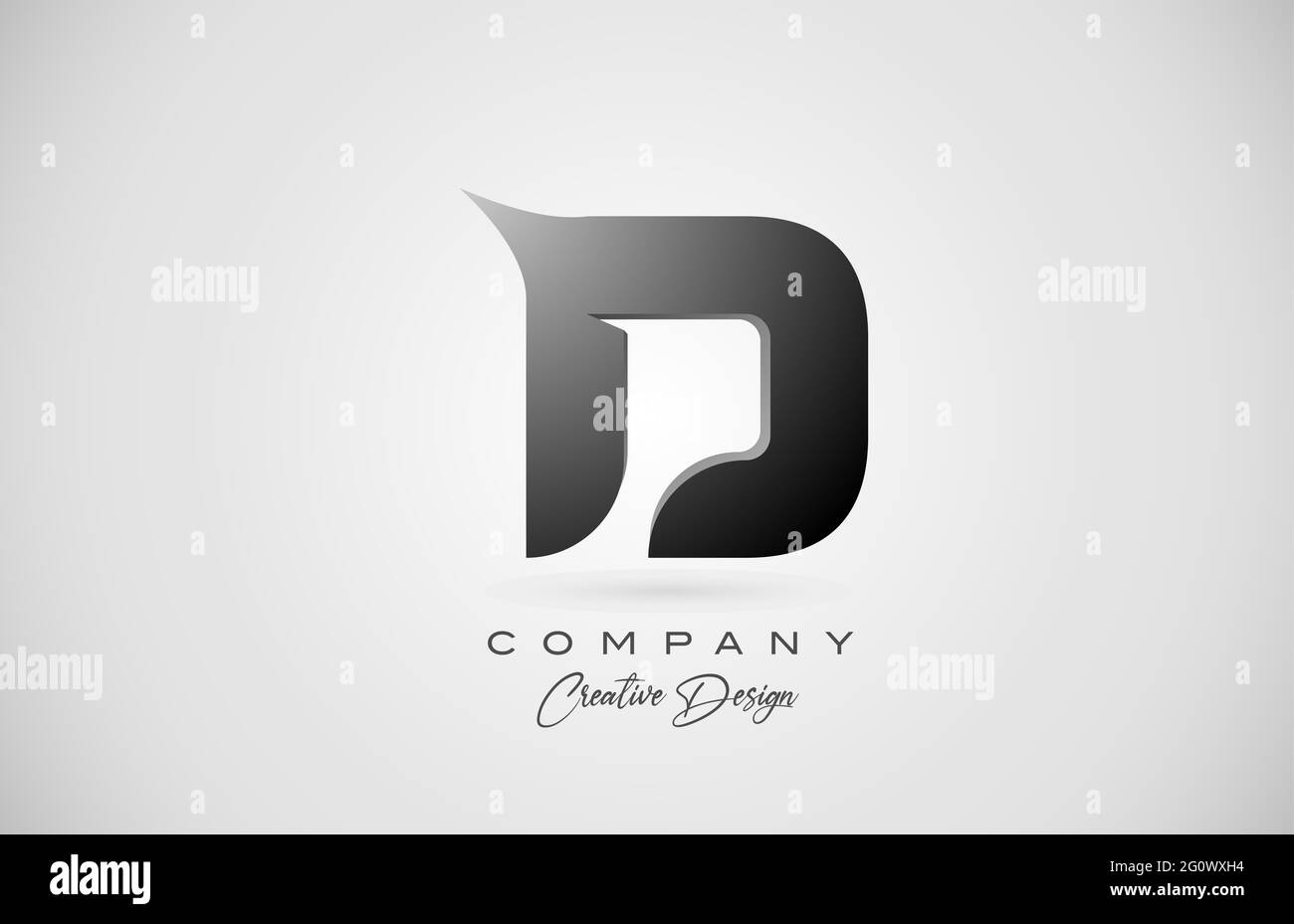 Elegant Modern Professional Luxury Company Business Letter D Logo Design  Stock Vector Image & Art - Alamy